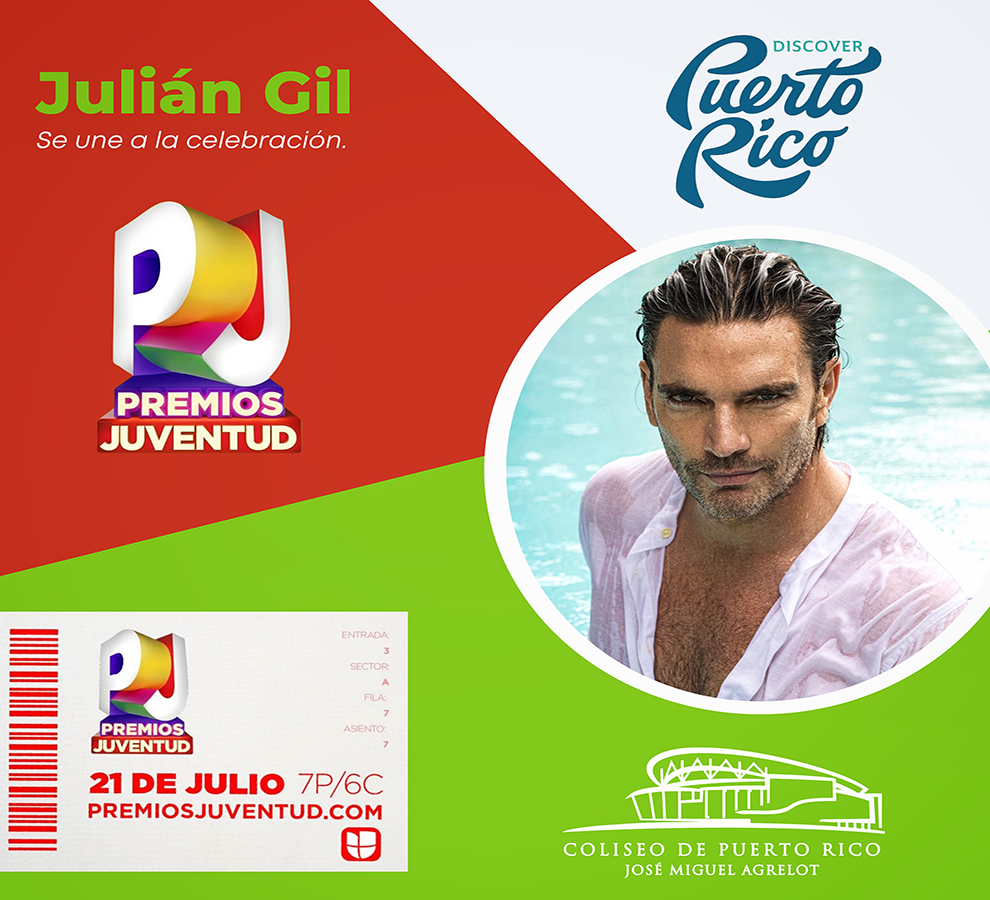 Julián Gil se une a la celebración de Premios Juventud 2022
