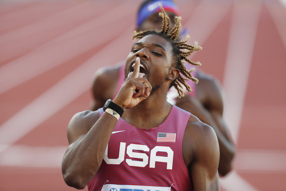 Lyles y Knighton prometen un gran duelo en la final de los 200 metros