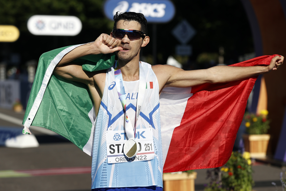 Massimo Stano primer campeón mundial de 35 km marcha y Brian Pintado queda cuarto