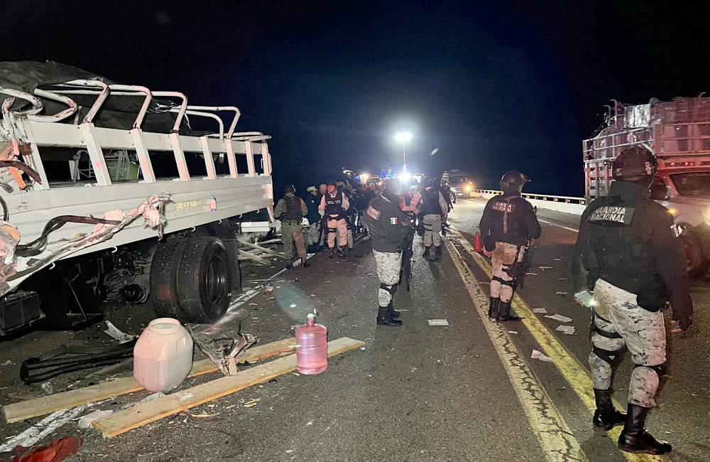 Muere agente de Guardia Nacional en México y 20 más quedan heridos en choque