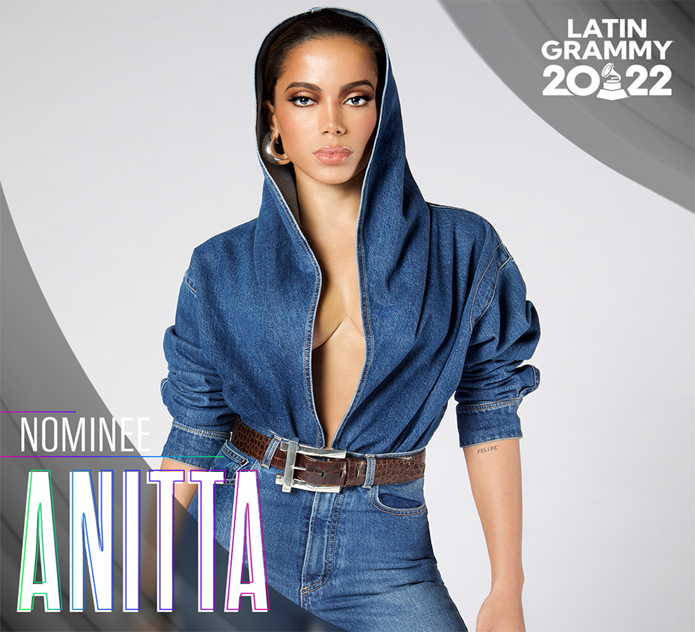 LA SUPERESTRELLA MUNDIAL  ANITTA RECIBE 2 NOMINACIONES A LOS  LATIN GRAMMY® 2022