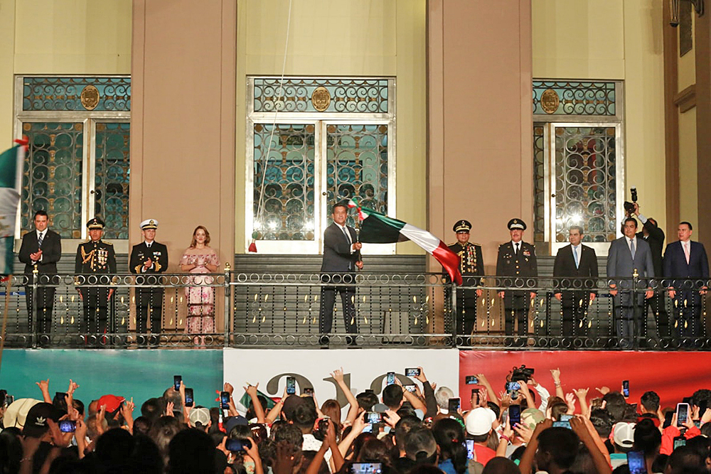 Conmemoran tamaulipecos el aniversario del Inicio de la Independencia.
