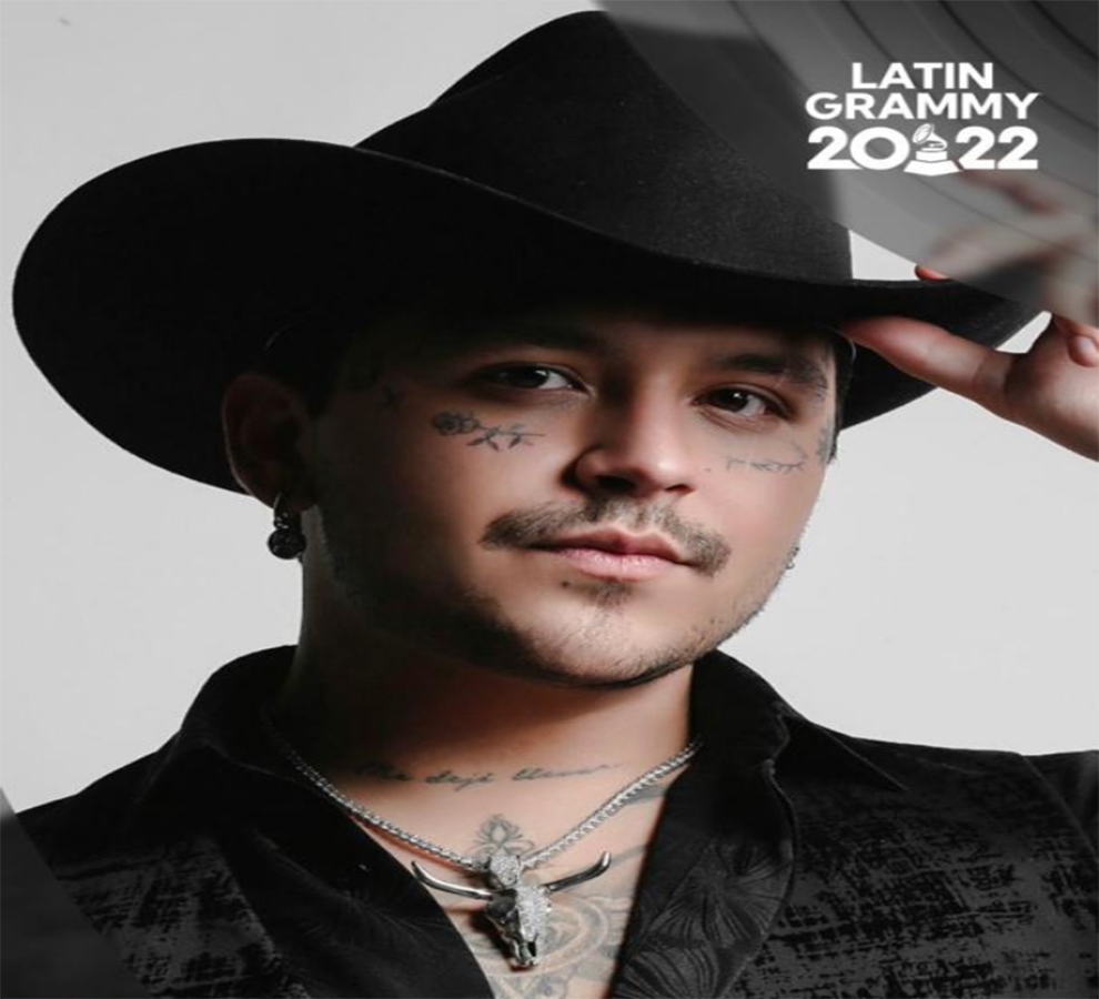 Christian Nodal agradece a público y familia sus tres nominaciones al Latin Grammy