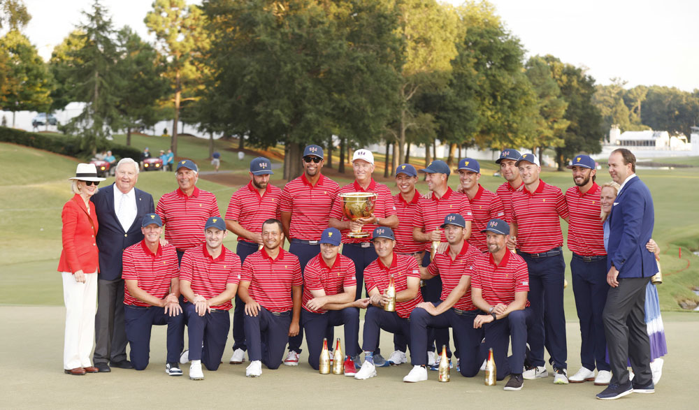 Estados Unidos gana su duodécima Copa Presidentes de golf