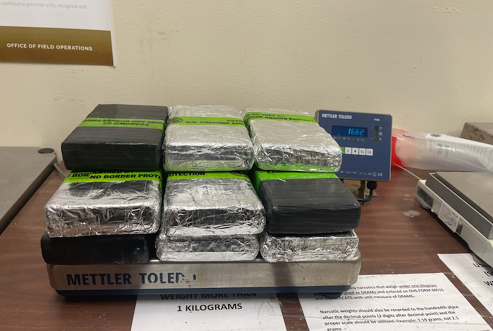 Incautan más de $1 Millon de Cocaína en puentes de Hidalgo y Anzaldúas