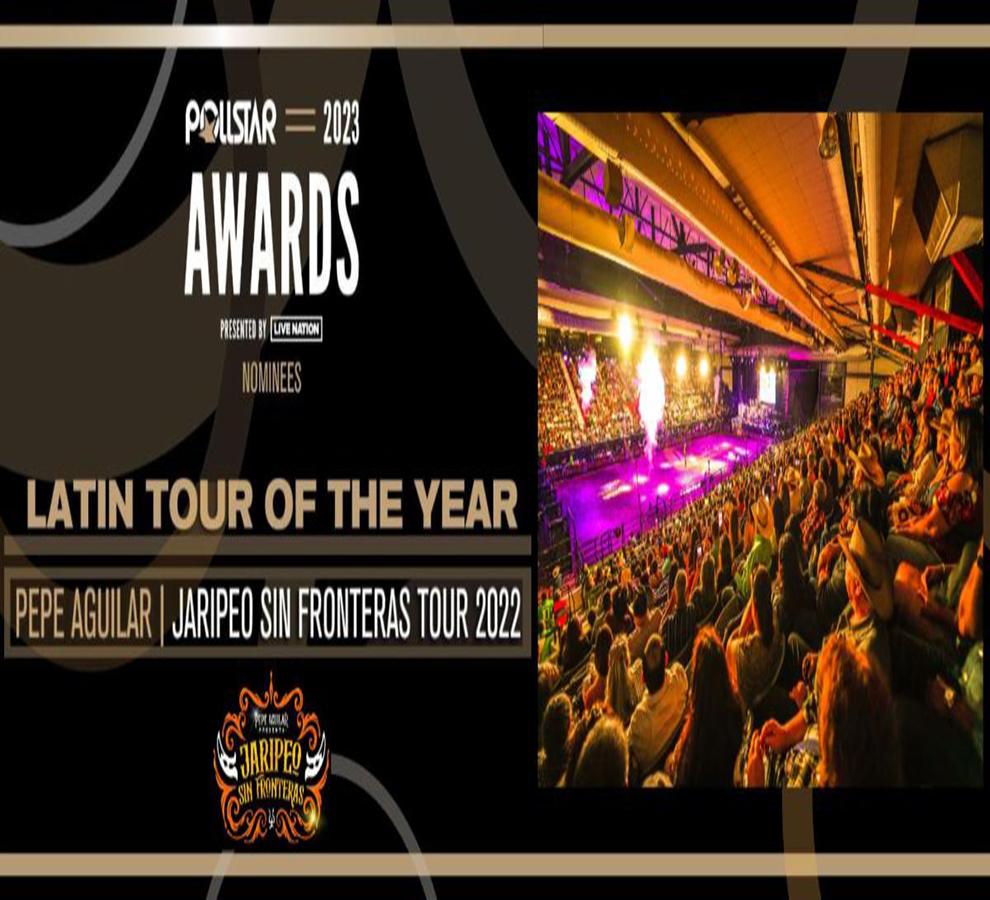 Pepe Aguilar y Jaripeo Sin Fronteras reciben nominación en los Pollstar Awards como Latin Tour Of The Year