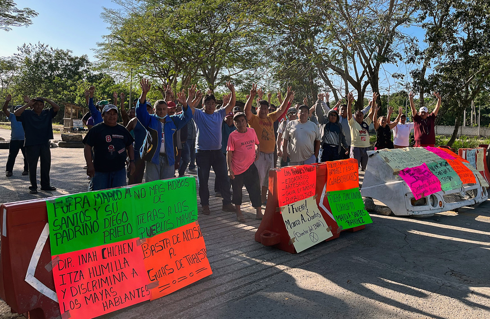 Indígenas mayas anuncian más bloqueos por conflicto en Chichén Itzá en México