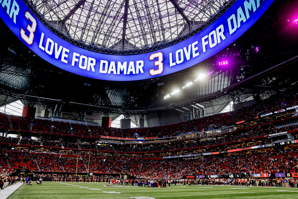 Buffalo Bills homenajean a Damar Hamlin con triunfo ante New England Patriots