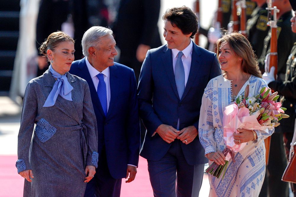 Trudeau arriba a México para cumbre trilateral con López Obrador y Biden