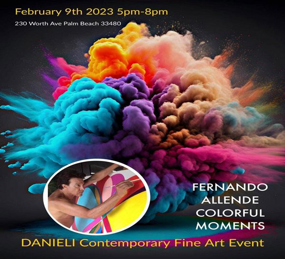 Fernando Allende llega a Miami con la exposición “Colorful Moments”
