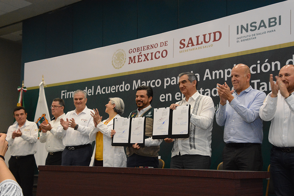 Firman gobernador y director del IMSS nuevo modelo de salud para Tamaulipas
