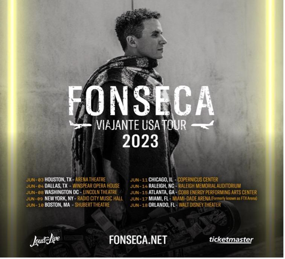 FONSECA  anuncia “Viajante USA Tour”