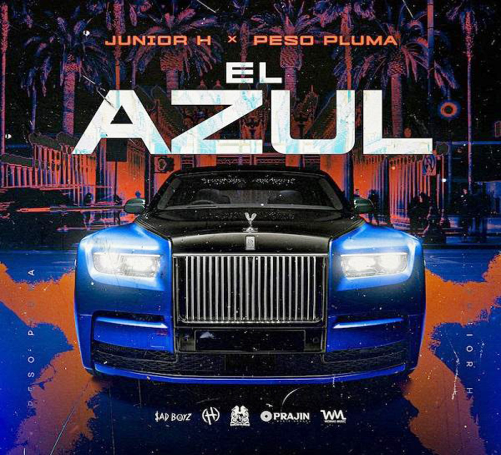 El tema “El Azul” de Junior H y Peso Pluma se viraliza