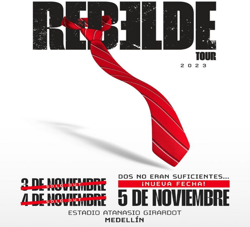 Dos fechas no fueron suficientes, RBD se presentará tres noches consecutivas en Medellín