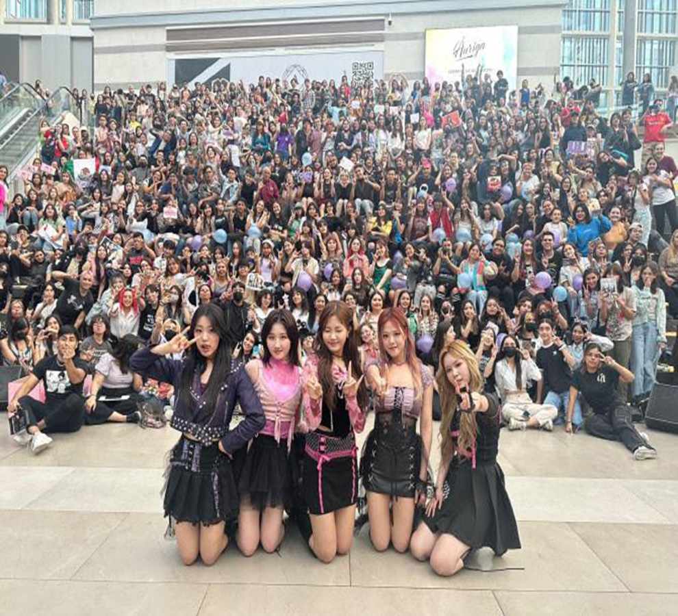 Banda de k-pop Lapillus causa furor durante  su primera visita a México
