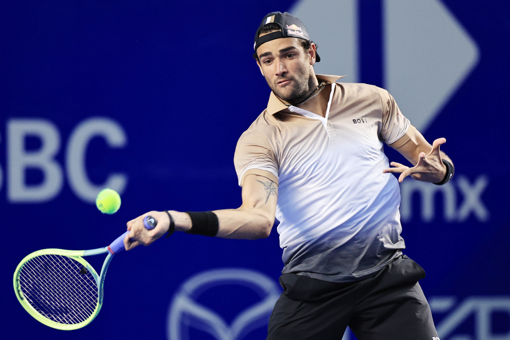 El italiano Berrettini barre al eslovaco Molcan en su debut en Acapulco
