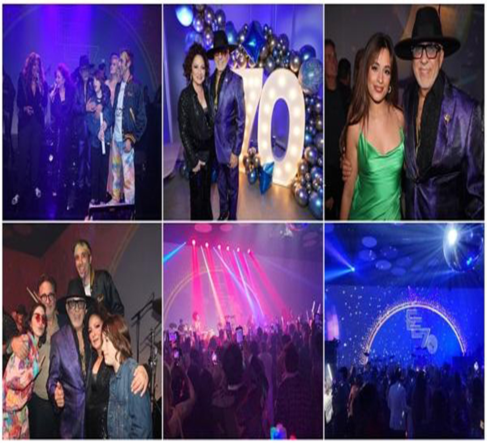 Emilio Estefan celebró sus 70 años con una descarga de sonidos latinos en Miami