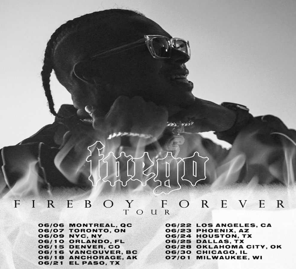 FUEGO anuncia gira por Norteamérica: Fireboy Forever Tour