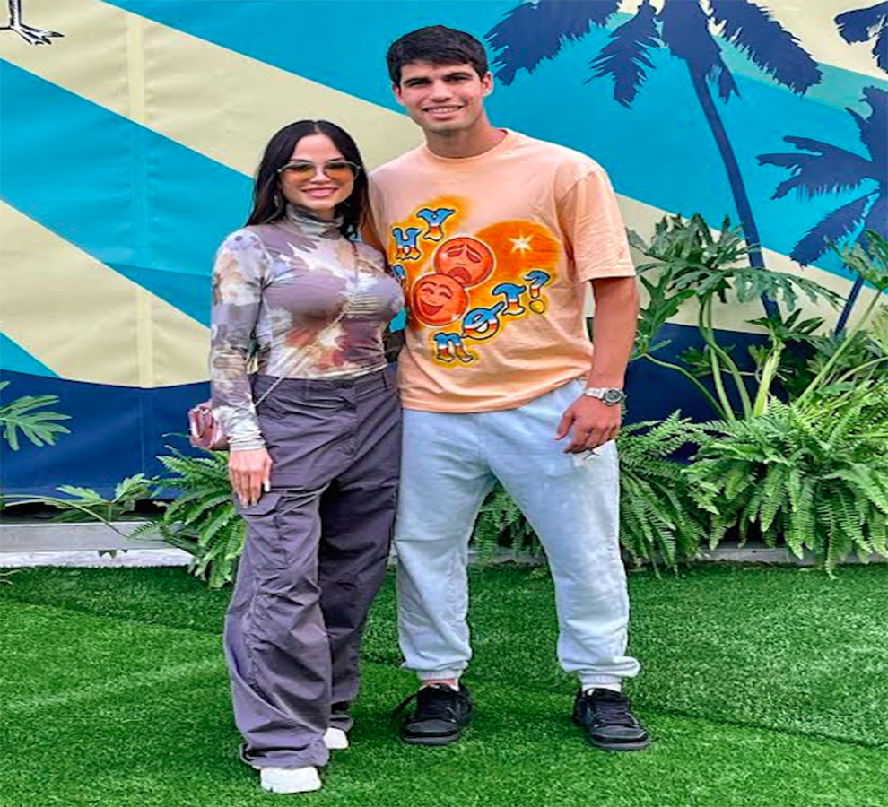 Natti Natasha se reúne con las estrellas del tenis Carlos Alcaraz y Aryna Sabalenka