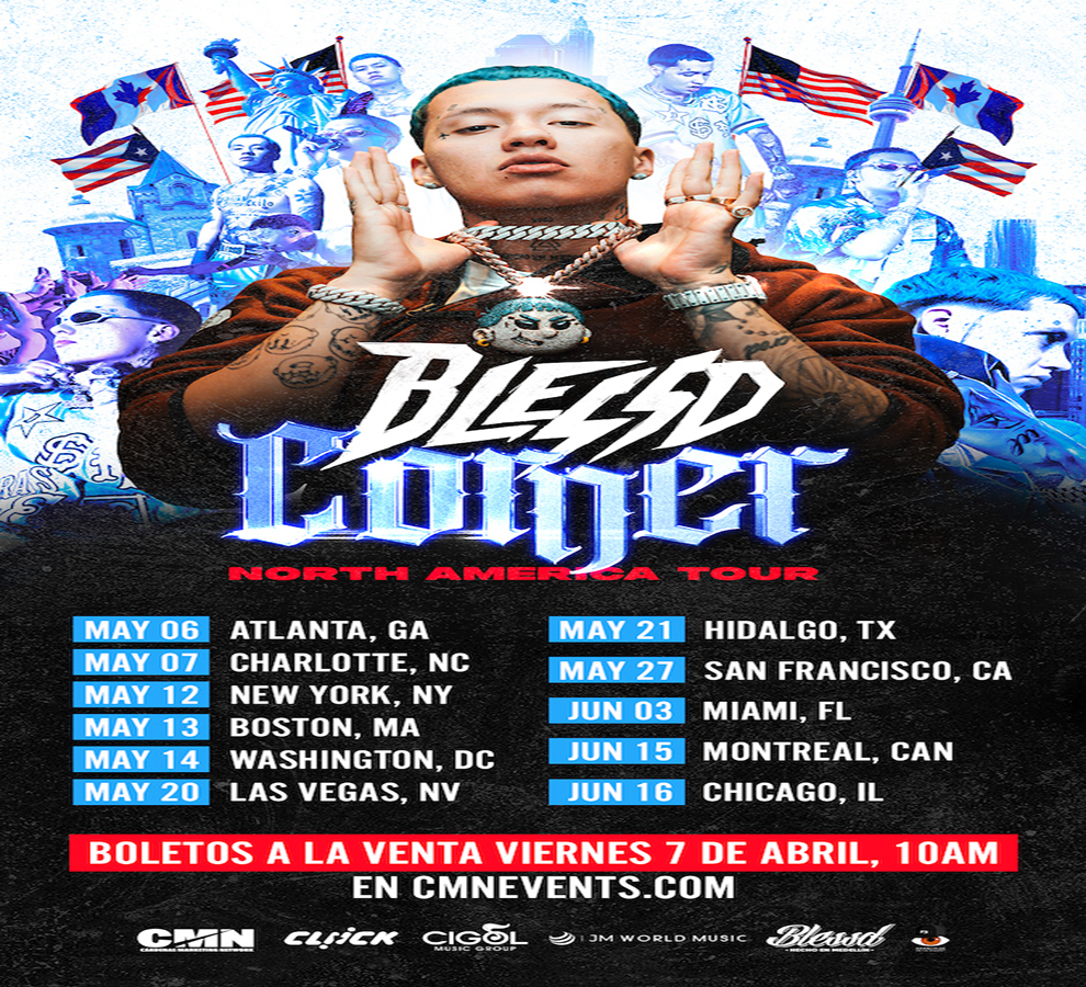 Superestrella urbana Blessd se prepara para gira sold out por EEUU producida por CMN