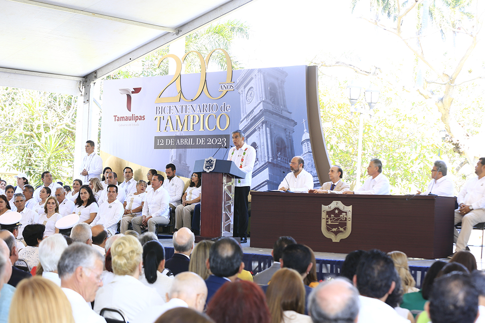 Destaca gobernador tamaulipeco potencial de Tampico  en los 200 años de su fundación