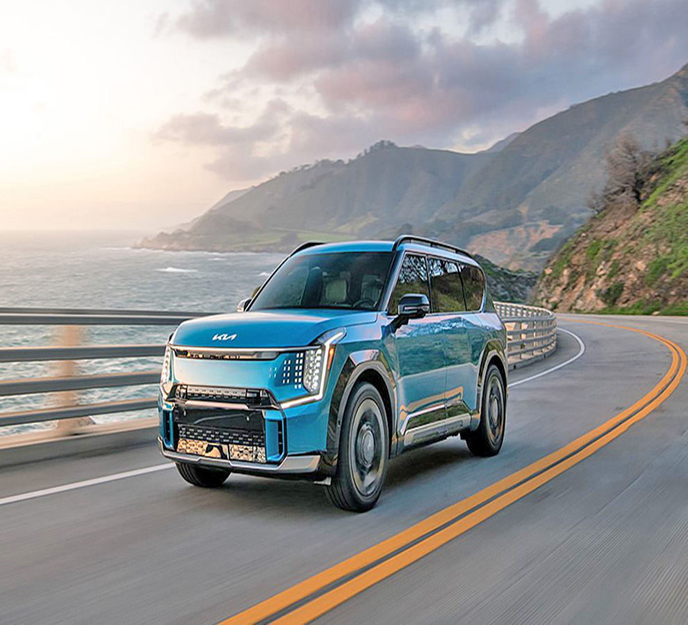 Kia presentó en el auto show de Nueva York y por primera vez en América del Norte, el totalmente eléctrico SUV EV9 del 2024
