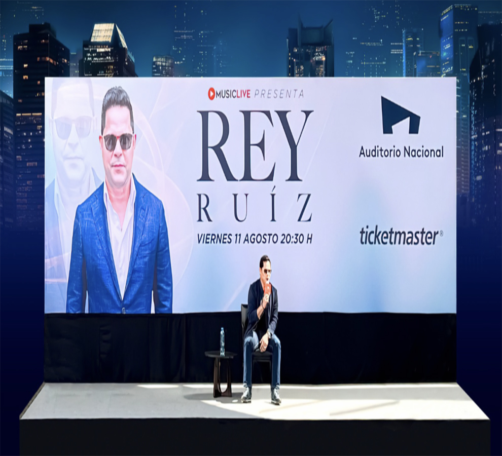 REY RUIZ anuncia un esperado espectáculo en el Auditorio Nacional de la ciudad de México