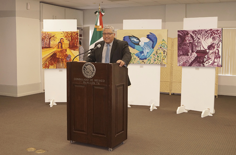 Inauguran exhibición pictórica “Primitive” en el Consulado de México en McAllen