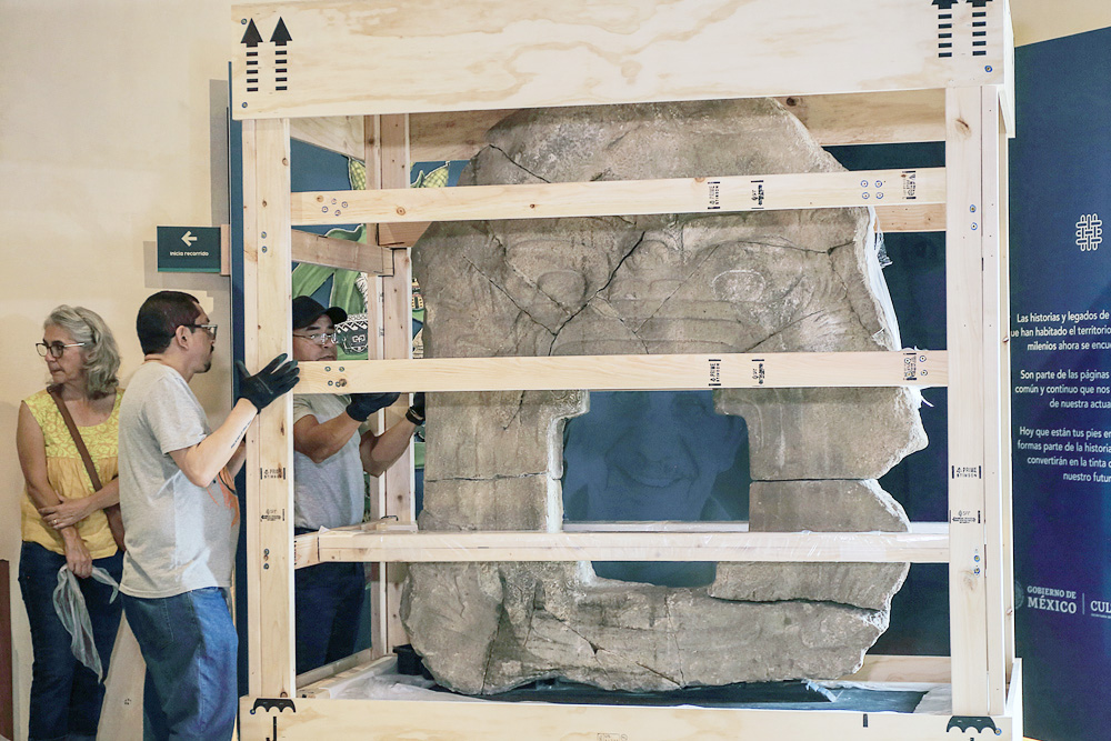 El “Portal del inframundo”, la pieza olmeca más buscada, llega a museo de México