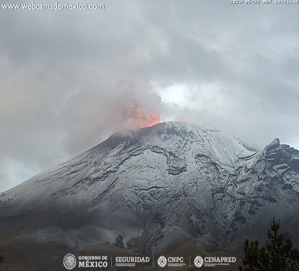 A nivel mundial 49 volcanes están en erupción continua, incluido el Popocatépetl