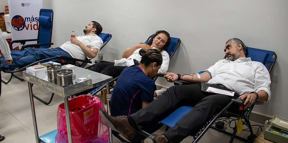Promueve la UAT campaña de donación sangre Más Vida