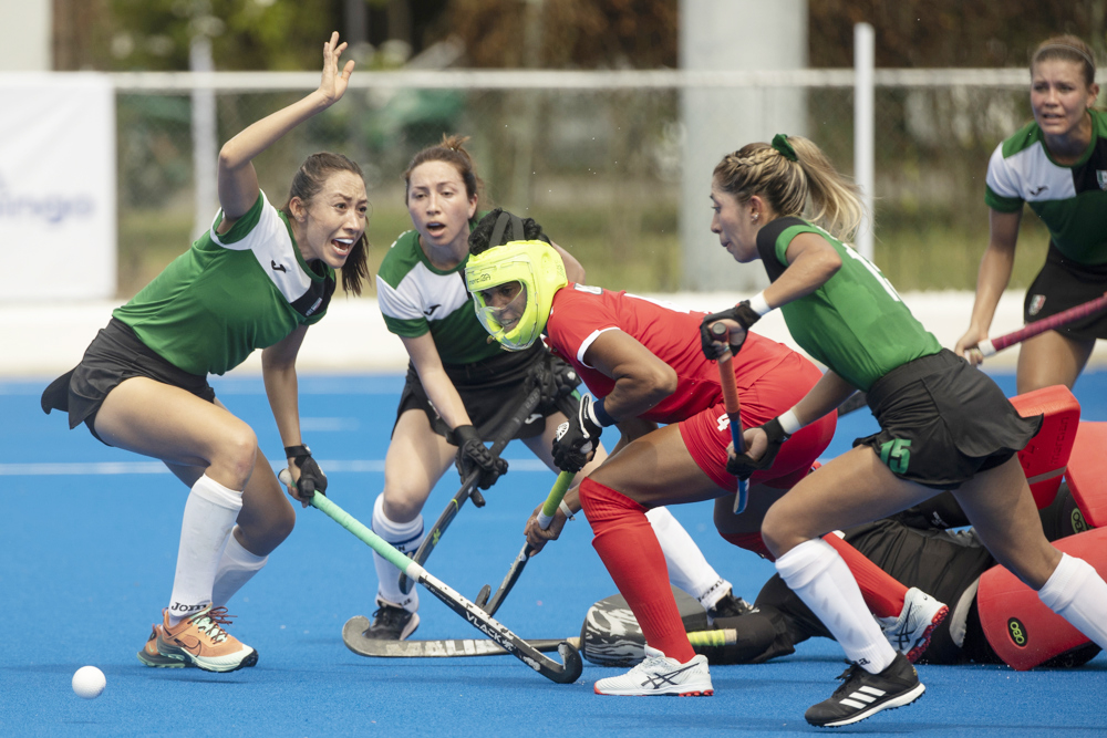 México empata en el inicio del hockey femenino con el campeón Cuba