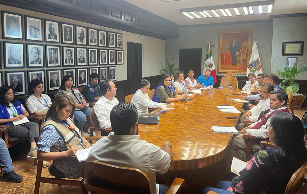 Tamaulipas se  coordina acciones con organismos internacionales para atender a migrantes