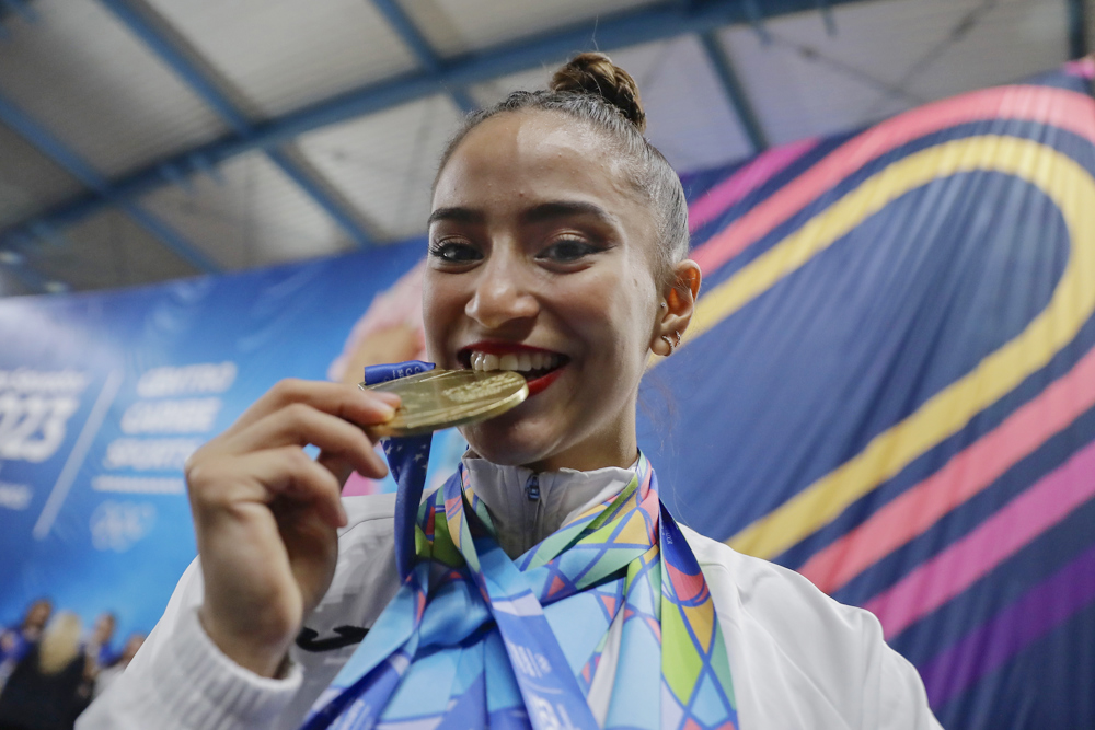 La gimnasta mexicana Marina Malpica espera competir “sin errores” en Chile para clasificar a París