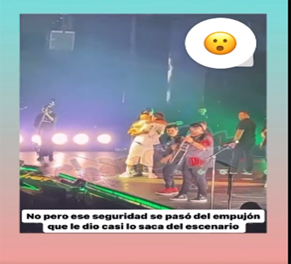 Fans apoyan que guardaespaldas de Peso Pluma haya tacleado a hombre que quiso saludarlo