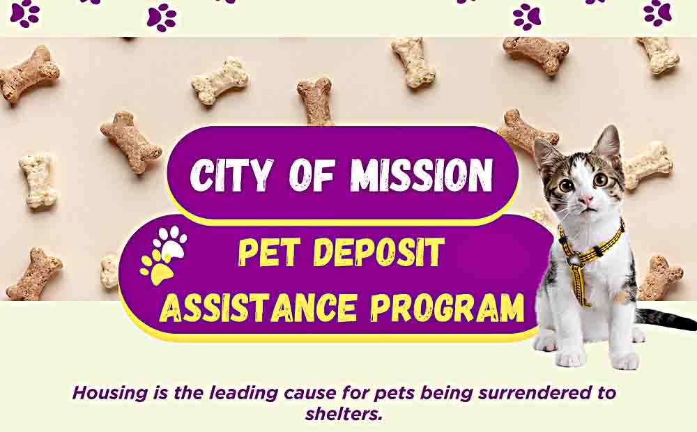 Mission lanza programa de asistencia de depósito para mascotas