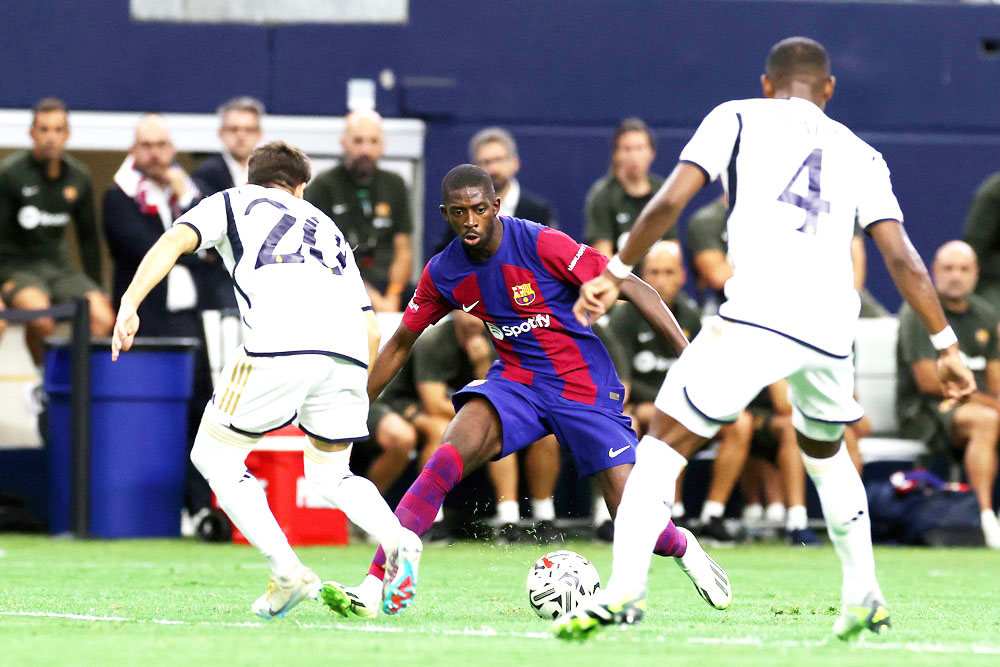 El Barcelona cierra su gira americana en Las Vegas ante el Milan con los focos en Dembelé