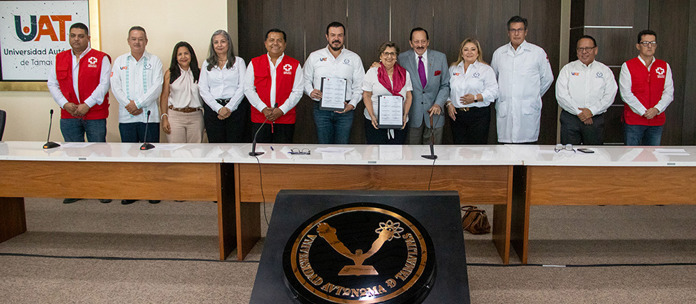 La UAT y Cruz Roja Tamaulipas firman convenio de colaboración en servicio social