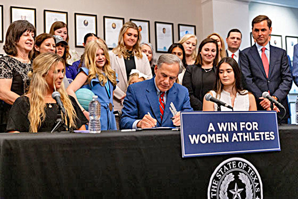 Gobernador Abbott protege competencia justa con la Ley “Save Women’s Sports”