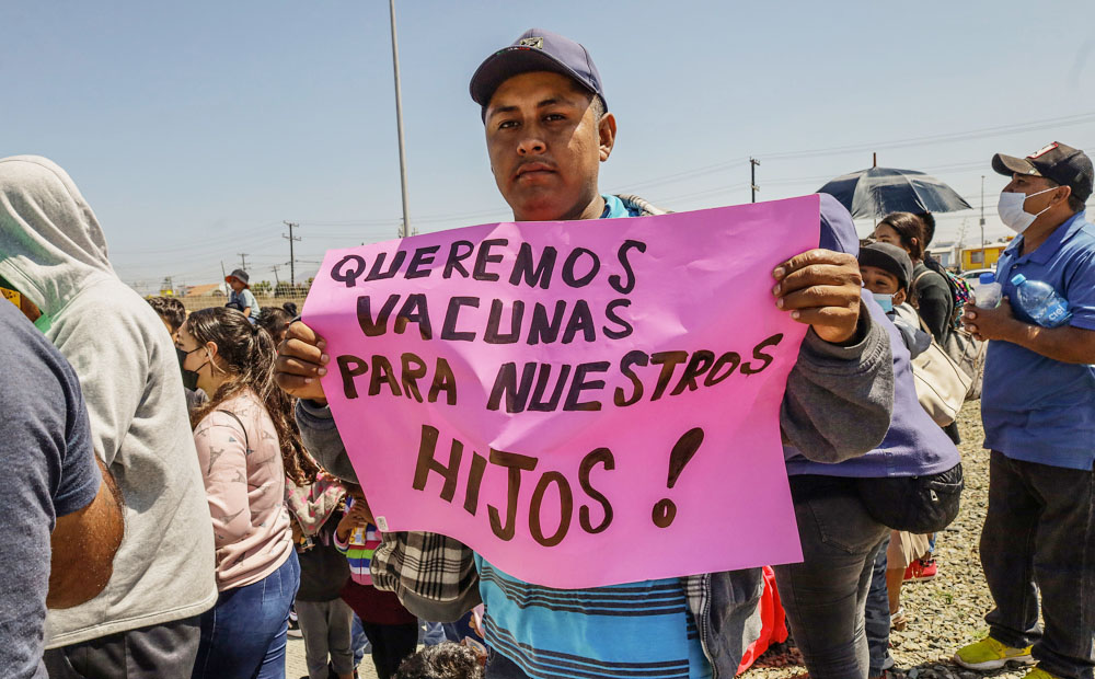 Un brote de varicela y la falta de vacunas azotan a migrantes en la frontera de México