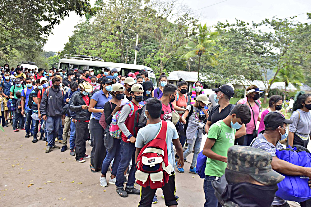 Más de 308.000 migrantes irregulares han ingresado a Honduras en lo que va de 2023