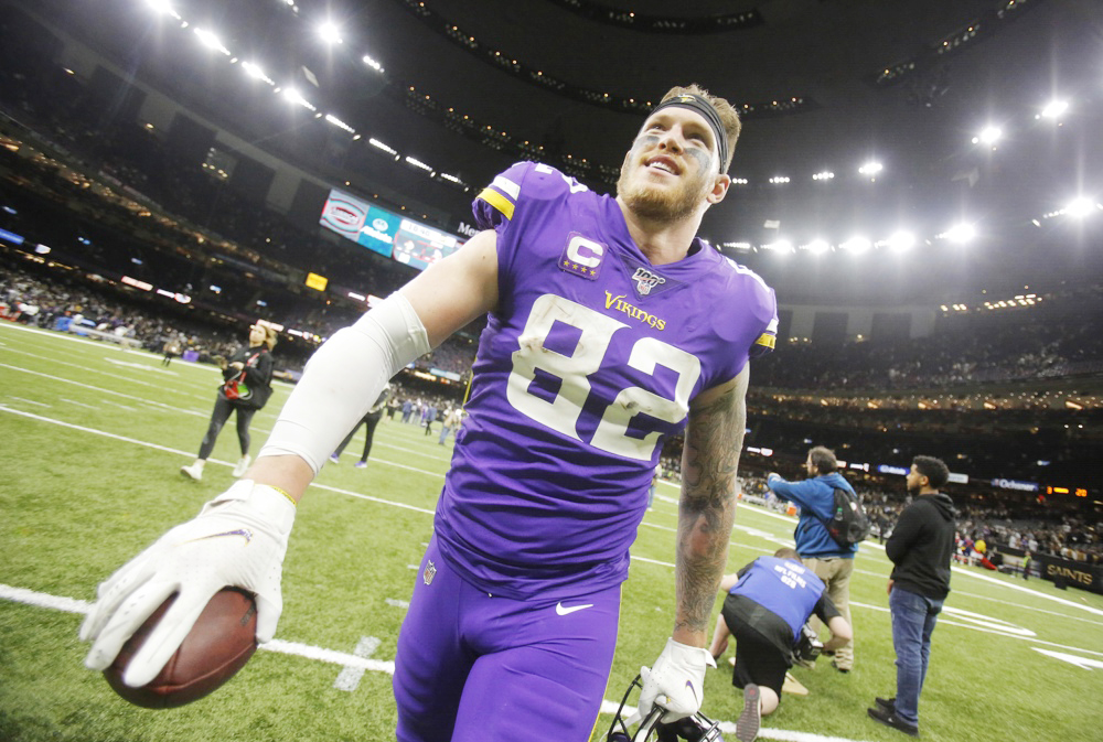 Kyle Rudolph, dos veces Pro Bowl con Vikings, anuncia la retirada tras 12 años en la NFL