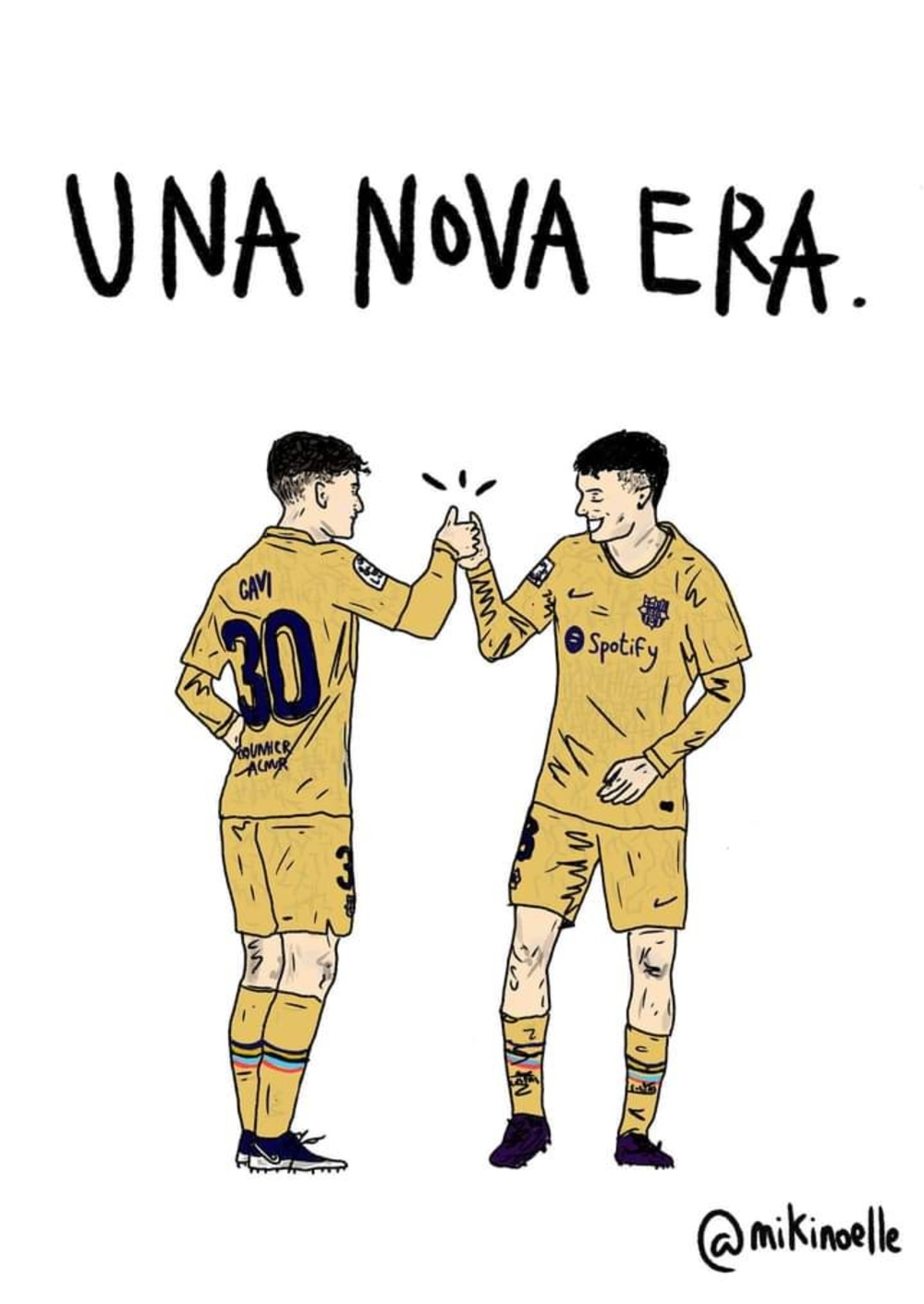 Miki Noëlle, un ilustrador en la “nueva era” del Barça