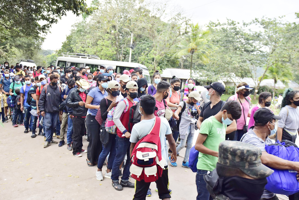Más de 248.000 migrantes de África, Asia y América han pasado por Honduras desde enero