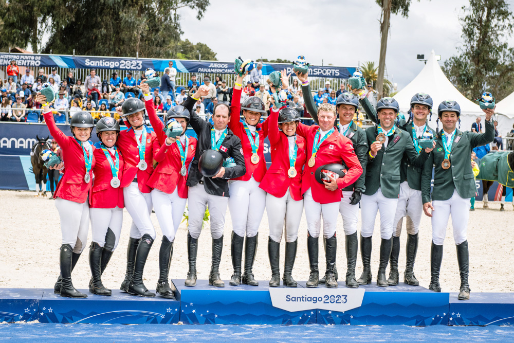 Canadá remonta a Estados Unidos y gana el oro en salto por equipos CCI4