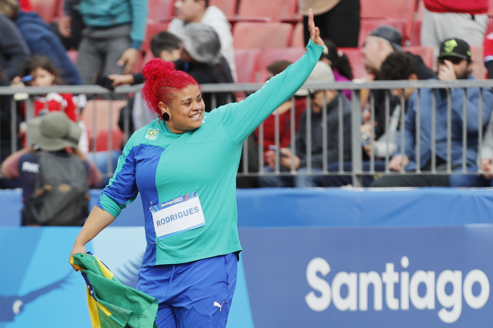Da Silva, en disco, primer oro panamericano del atletismo en Santiago 2023