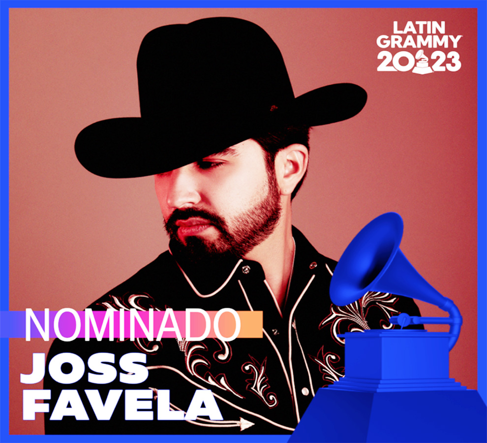 JOSS FAVELA recibe doble nominación en la 24a entrega del Latin Grammy