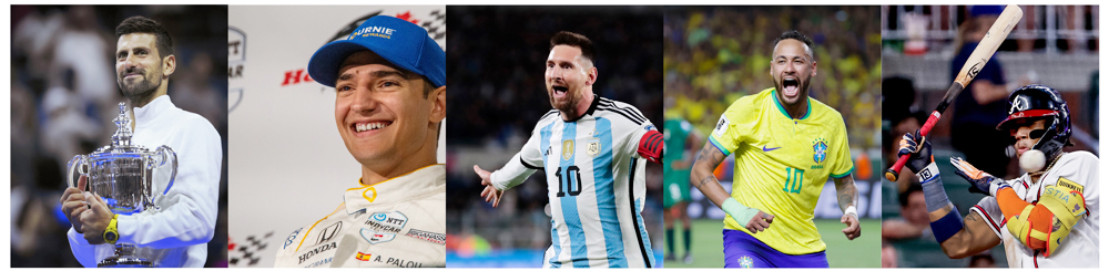 Djokovic, Palou, Messi, Neymar, Acuña Jr., postales de septiembre en el deporte de América