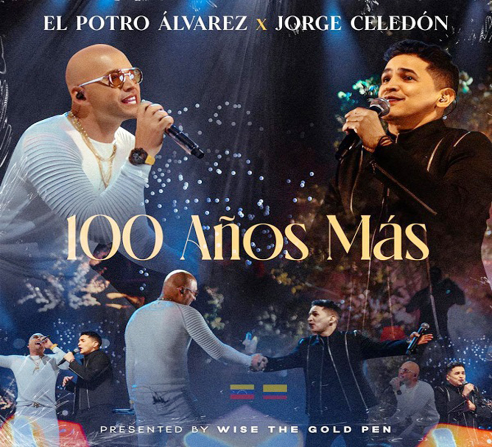 El Potro Álvarez y Jorge Celedón celebran el amor eterno en el tema “100 años más”