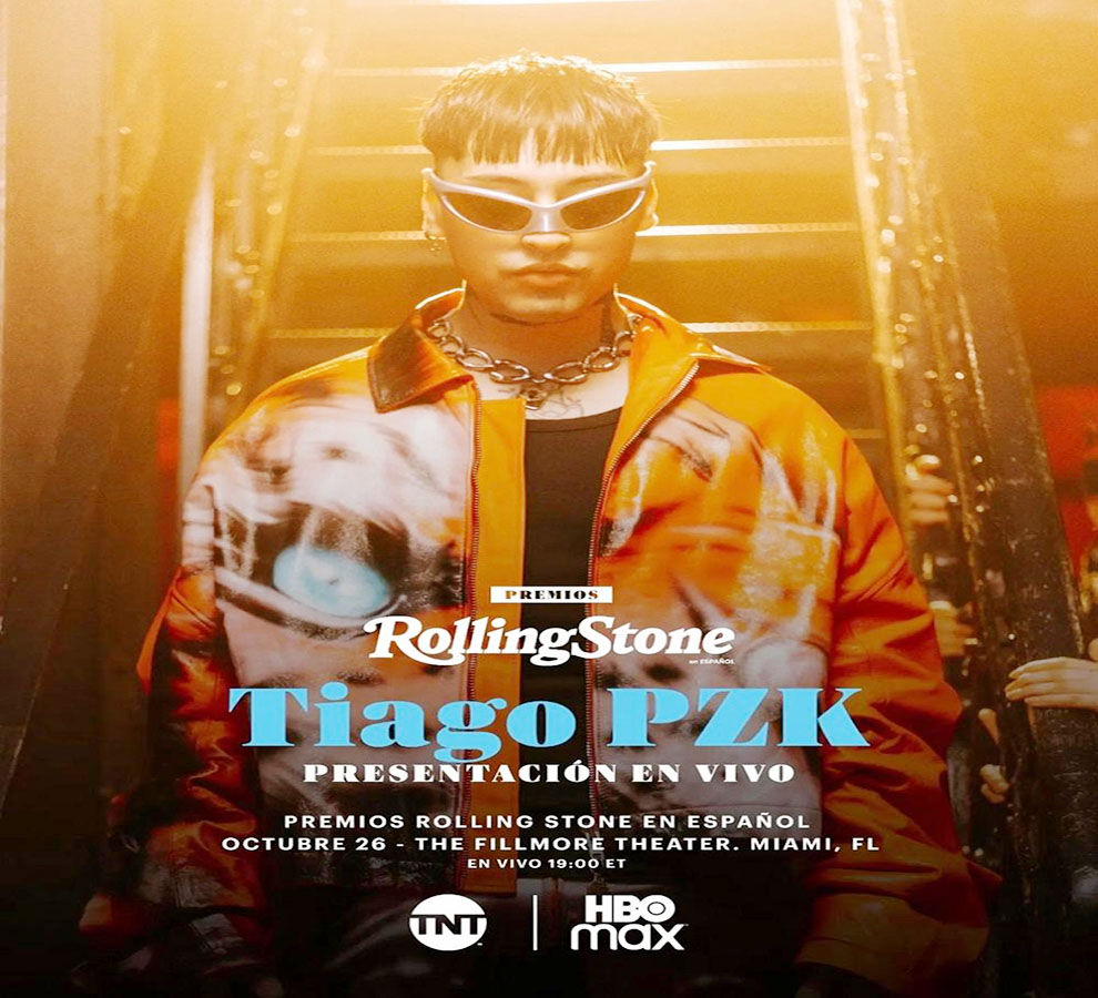 TIAGO PZK actuará como nominado en la primera edición de los Premios Rolling Stone en el español